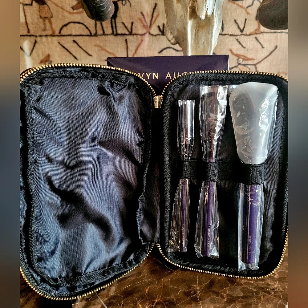 🌺Kevyn Aucoin Backstage Belt Bag Cosmetic Bag Makeup Brushes Travel Case